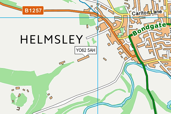 YO62 5AH map - OS VectorMap District (Ordnance Survey)