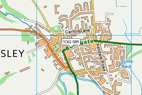 YO62 5BR map - OS VectorMap District (Ordnance Survey)