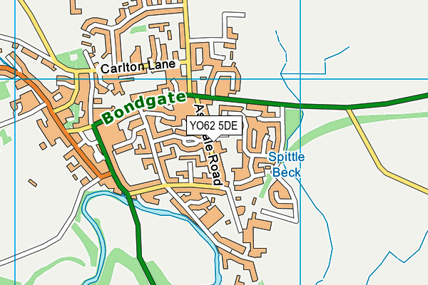 YO62 5DE map - OS VectorMap District (Ordnance Survey)
