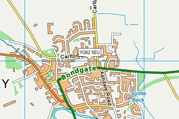 YO62 5EU map - OS VectorMap District (Ordnance Survey)
