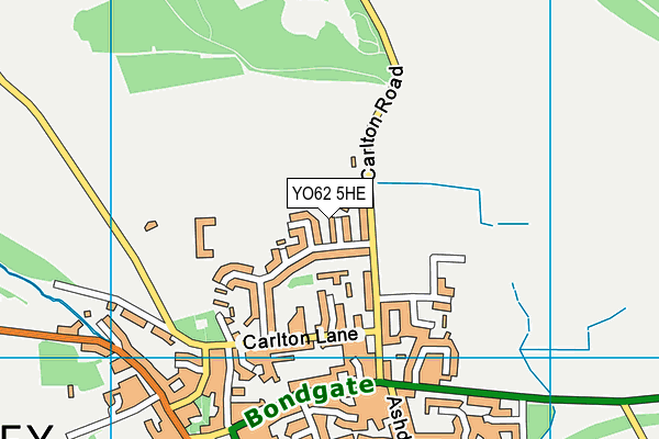 YO62 5HE map - OS VectorMap District (Ordnance Survey)