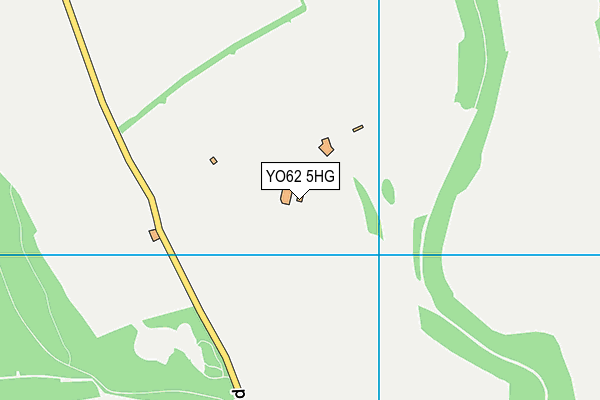 YO62 5HG map - OS VectorMap District (Ordnance Survey)