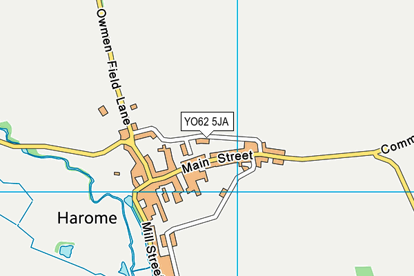 YO62 5JA map - OS VectorMap District (Ordnance Survey)
