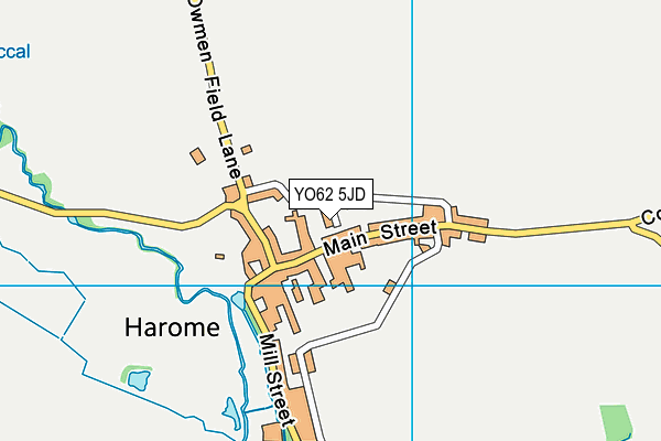 YO62 5JD map - OS VectorMap District (Ordnance Survey)