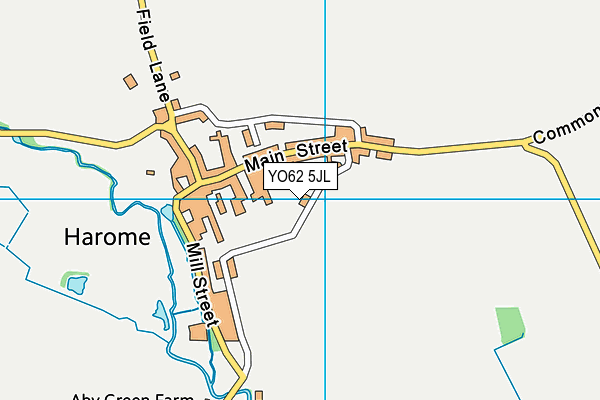 YO62 5JL map - OS VectorMap District (Ordnance Survey)