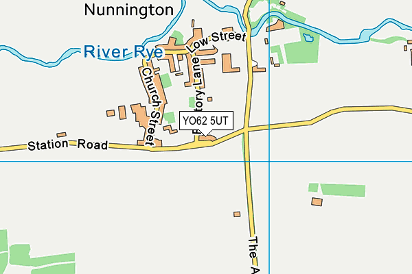 YO62 5UT map - OS VectorMap District (Ordnance Survey)