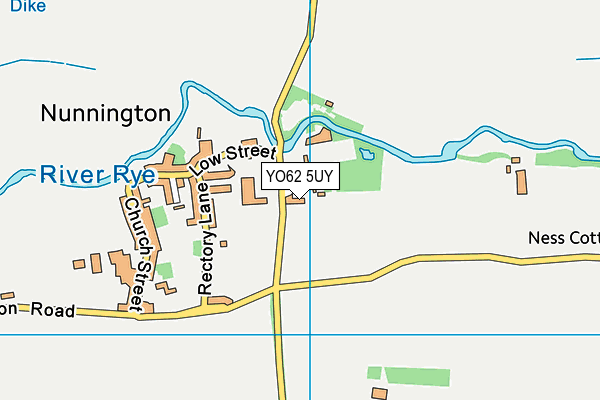 YO62 5UY map - OS VectorMap District (Ordnance Survey)