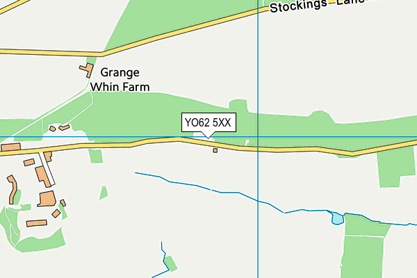 YO62 5XX map - OS VectorMap District (Ordnance Survey)