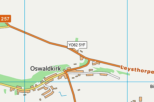 YO62 5YF map - OS VectorMap District (Ordnance Survey)