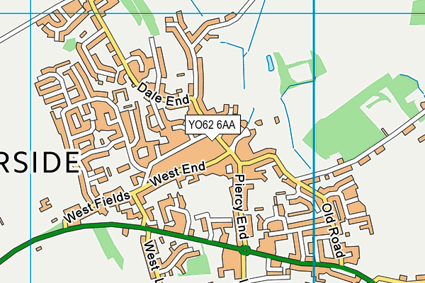 YO62 6AA map - OS VectorMap District (Ordnance Survey)