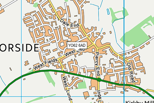 YO62 6AD map - OS VectorMap District (Ordnance Survey)