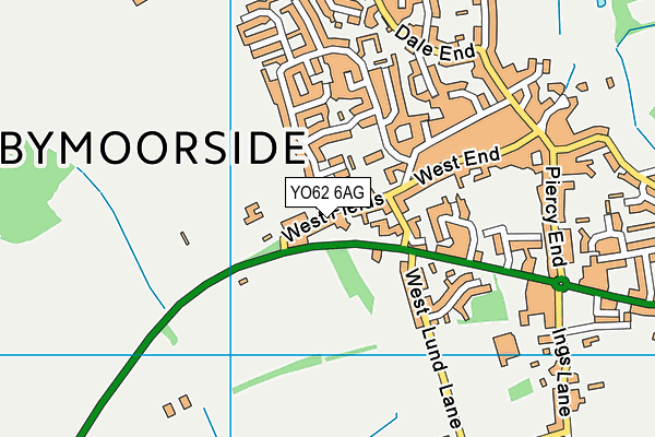 Kirkbymoorside Community Primary School map (YO62 6AG) - OS VectorMap District (Ordnance Survey)