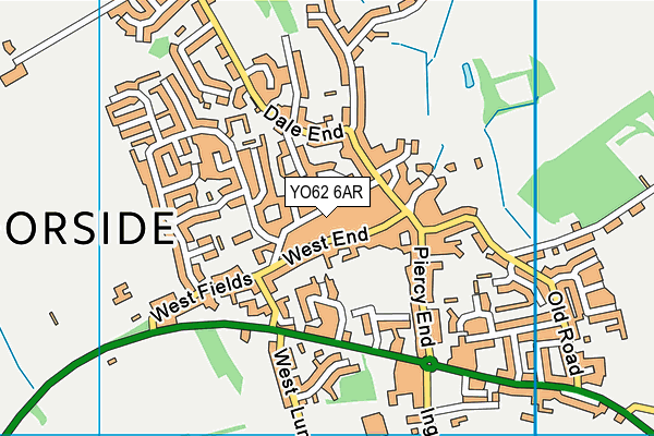 YO62 6AR map - OS VectorMap District (Ordnance Survey)