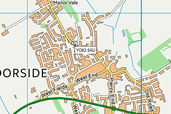 YO62 6AU map - OS VectorMap District (Ordnance Survey)