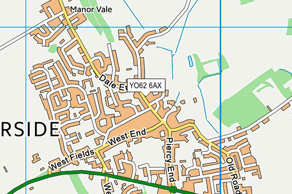 YO62 6AX map - OS VectorMap District (Ordnance Survey)
