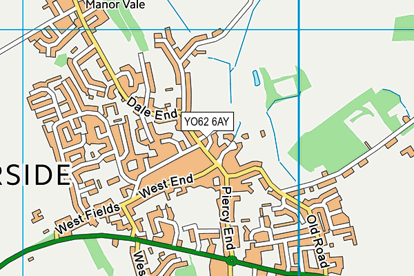 YO62 6AY map - OS VectorMap District (Ordnance Survey)