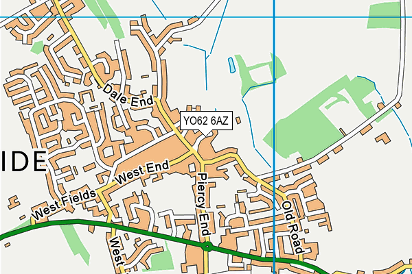 YO62 6AZ map - OS VectorMap District (Ordnance Survey)