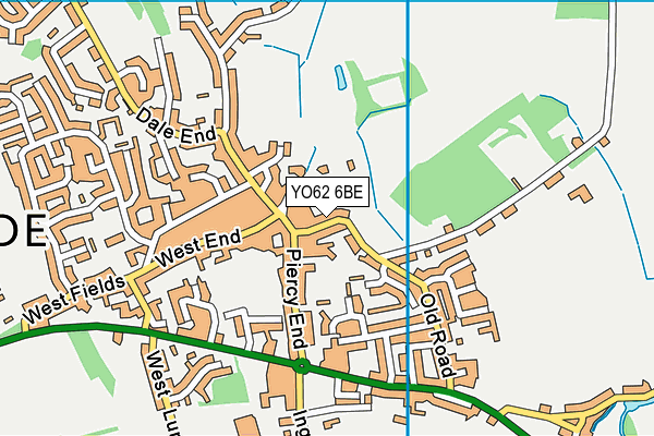 YO62 6BE map - OS VectorMap District (Ordnance Survey)