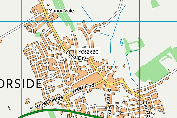 YO62 6BG map - OS VectorMap District (Ordnance Survey)