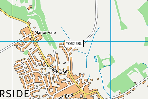 YO62 6BL map - OS VectorMap District (Ordnance Survey)