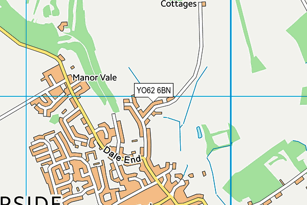 YO62 6BN map - OS VectorMap District (Ordnance Survey)