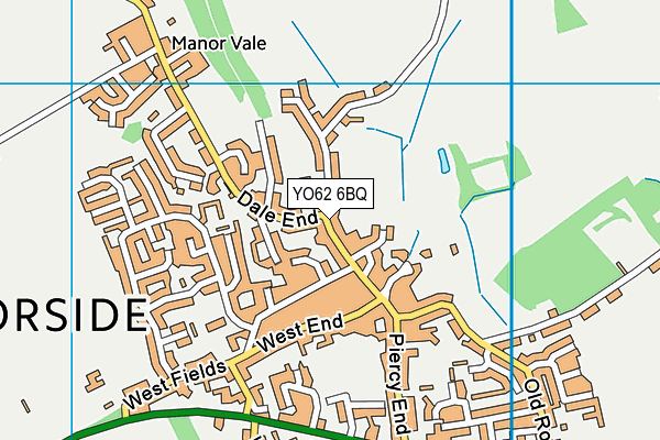 YO62 6BQ map - OS VectorMap District (Ordnance Survey)