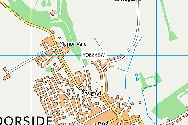 YO62 6BW map - OS VectorMap District (Ordnance Survey)