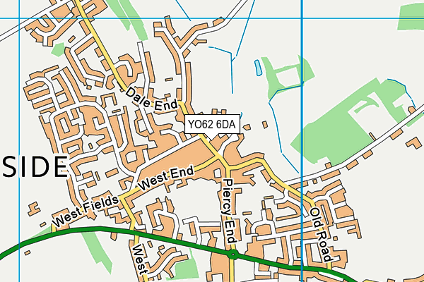 YO62 6DA map - OS VectorMap District (Ordnance Survey)