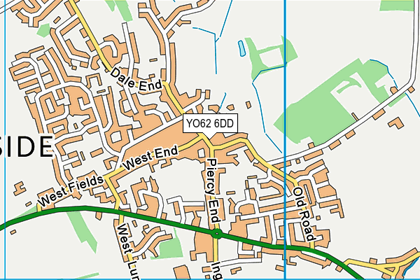 YO62 6DD map - OS VectorMap District (Ordnance Survey)