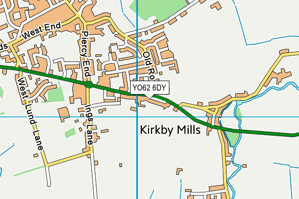 Kirkbymoorside Squash Club map (YO62 6DY) - OS VectorMap District (Ordnance Survey)