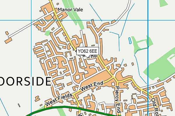 YO62 6EE map - OS VectorMap District (Ordnance Survey)