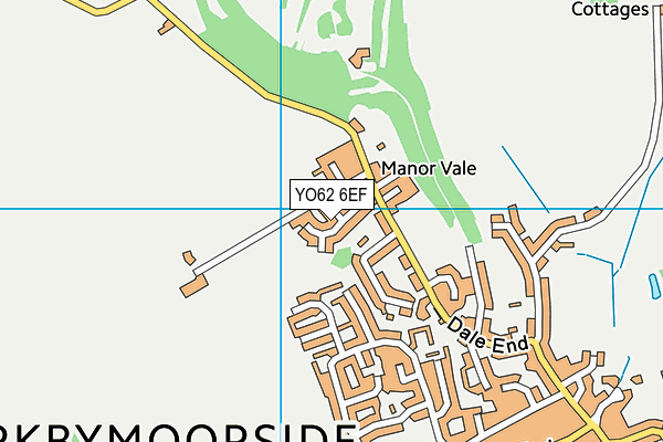 YO62 6EF map - OS VectorMap District (Ordnance Survey)