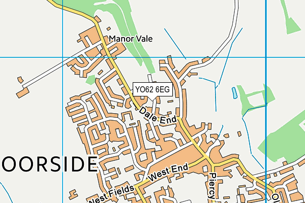 Kirkbymoorside Golf Club map (YO62 6EG) - OS VectorMap District (Ordnance Survey)