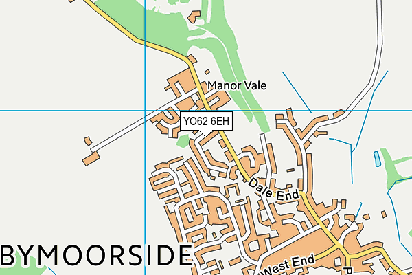 YO62 6EH map - OS VectorMap District (Ordnance Survey)