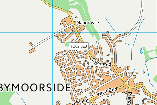YO62 6EJ map - OS VectorMap District (Ordnance Survey)