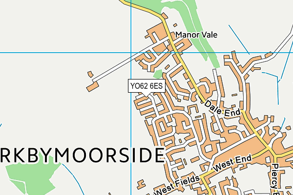 YO62 6ES map - OS VectorMap District (Ordnance Survey)