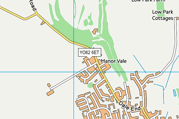 YO62 6ET map - OS VectorMap District (Ordnance Survey)