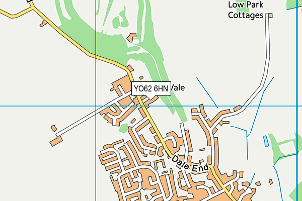 YO62 6HN map - OS VectorMap District (Ordnance Survey)