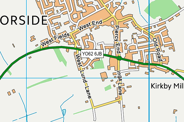 YO62 6JB map - OS VectorMap District (Ordnance Survey)