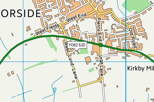 YO62 6JD map - OS VectorMap District (Ordnance Survey)