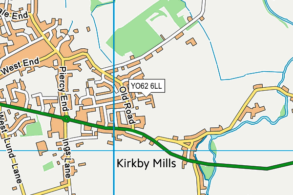 YO62 6LL map - OS VectorMap District (Ordnance Survey)