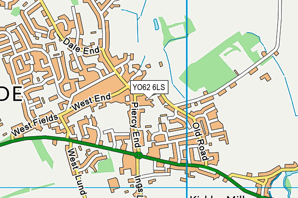 YO62 6LS map - OS VectorMap District (Ordnance Survey)