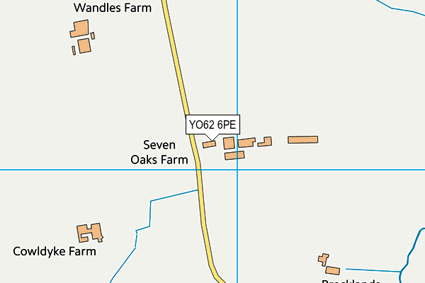 YO62 6PE map - OS VectorMap District (Ordnance Survey)
