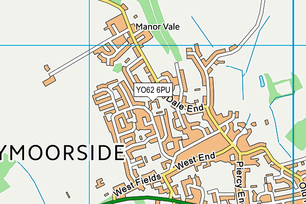 YO62 6PU map - OS VectorMap District (Ordnance Survey)