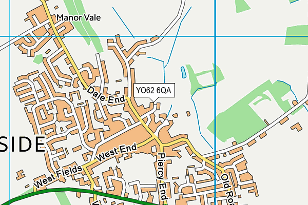 YO62 6QA map - OS VectorMap District (Ordnance Survey)