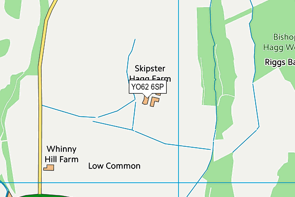 YO62 6SP map - OS VectorMap District (Ordnance Survey)