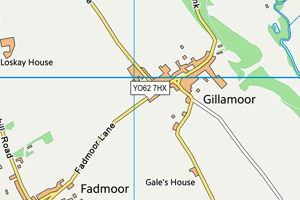 Gillamoor Church of England Voluntary Controlled Primary School map (YO62 7HX) - OS VectorMap District (Ordnance Survey)