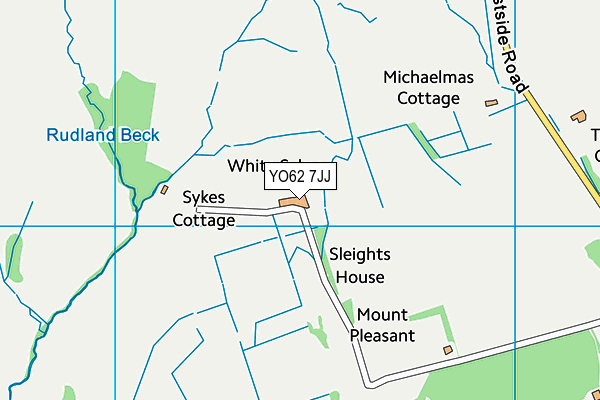 YO62 7JJ map - OS VectorMap District (Ordnance Survey)
