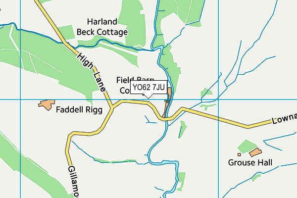 YO62 7JU map - OS VectorMap District (Ordnance Survey)