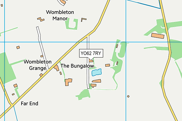 YO62 7RY map - OS VectorMap District (Ordnance Survey)